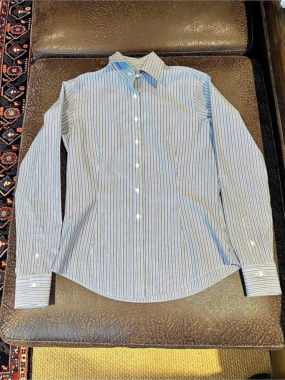 Brooks Brothers 346 Non-Iron Tailored Fit Cotton Button-Down Shirt, Size 2, NWOT